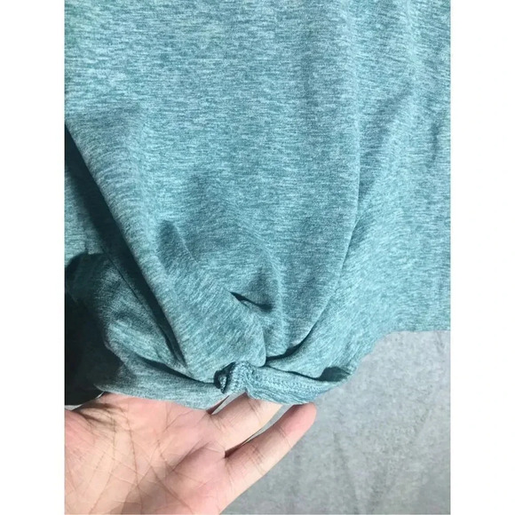 Womens Velocity Top Cropped Workout Twist Front Athletic Workout Casual - Picture 3 of 5